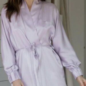 Lunya Washable Silk Robe NWOT!